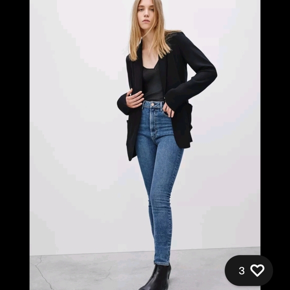 2/$20 Talula Kent Soft Rayon Light Blazer Size 10 Black Euc - Picture 6 of 13